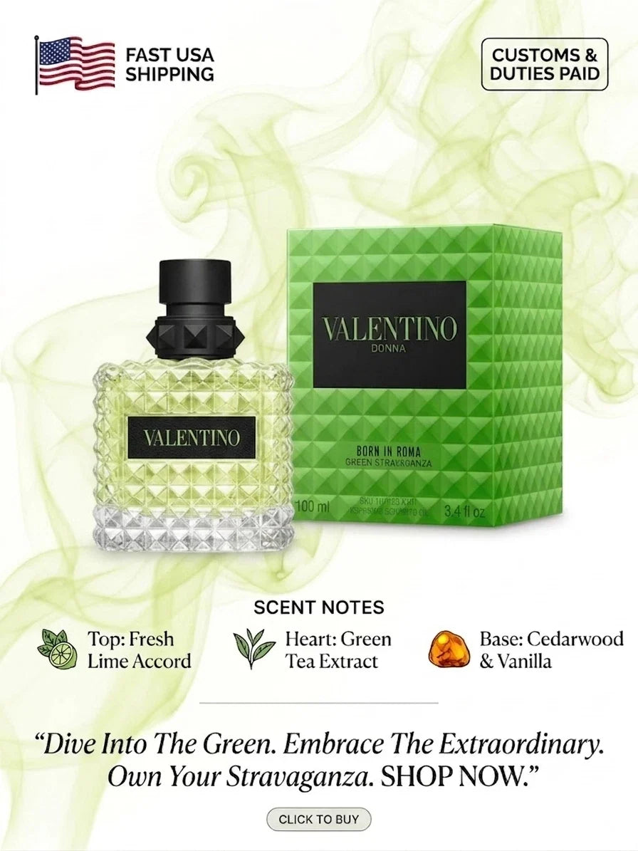 Valentino Donna Born In Roma Green Stravaganza EDP 100ml – Essence Enclave