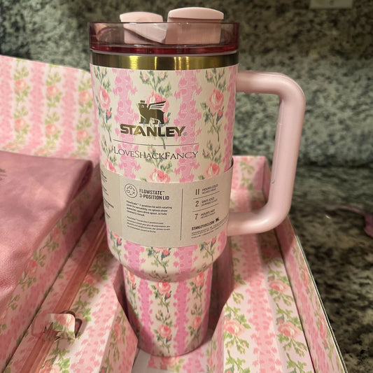 Stanley x LoveShackFancy Quencher 40oz Blooming Heirloom – Essence Enclave