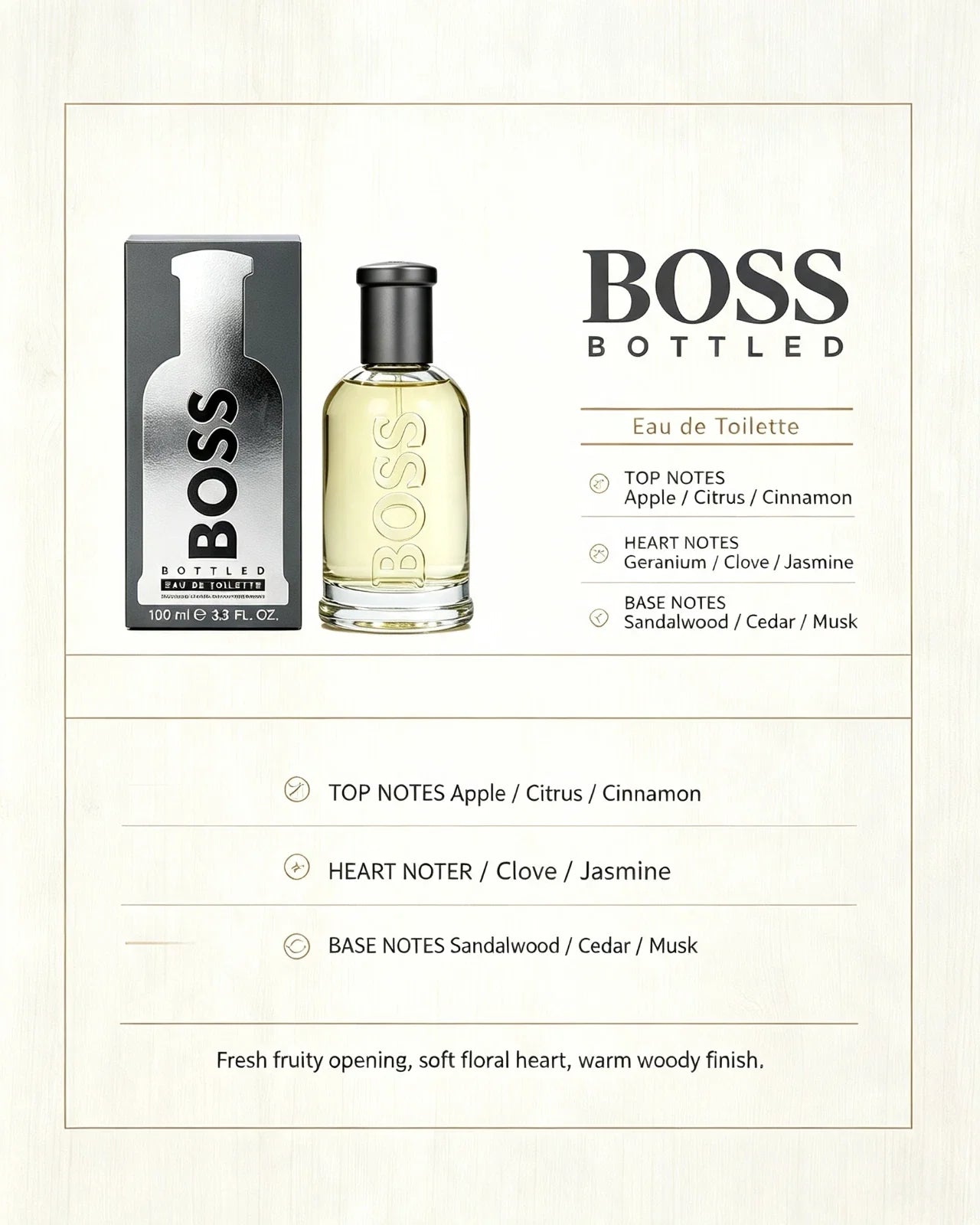 Hugo Boss Bottled EDT 100ml Men – Buy Online | Essence Enclave