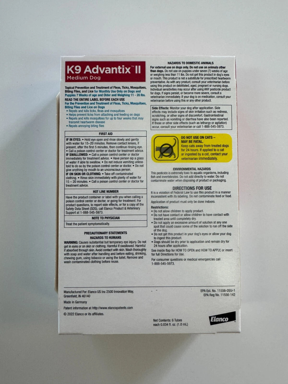 K9 Advantix II Large Dog 6 Doses Flea & Tick Prevention – Essence Enclave