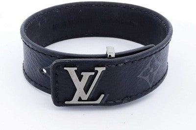 Louis Vuitton Monogram Eclipse Slim Bracelet Size 1 – Essence Enclave